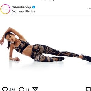 NOLI SIENNA BRA TOP & LEGGINGS 2 PC SET, S
